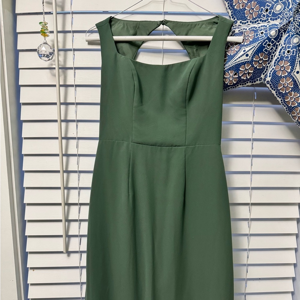 Azazie Flori Matcha Midi Dress